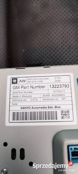 Wyświetlacz Opel Insignia A Nawigacje GPS Zabrze