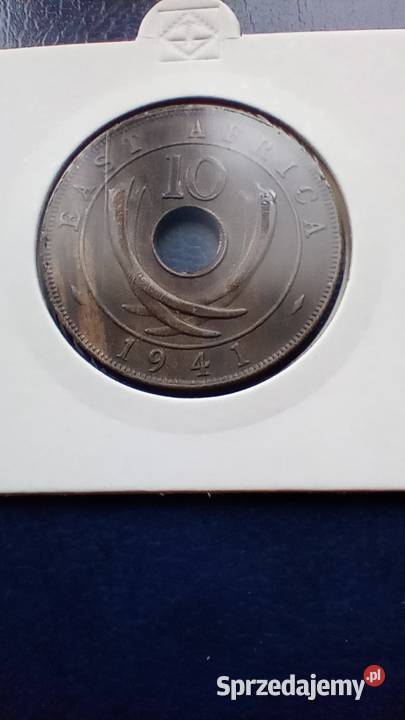 Stare monety 10 cent 1941 Brytyjska Afryka podkarpackie Lesko