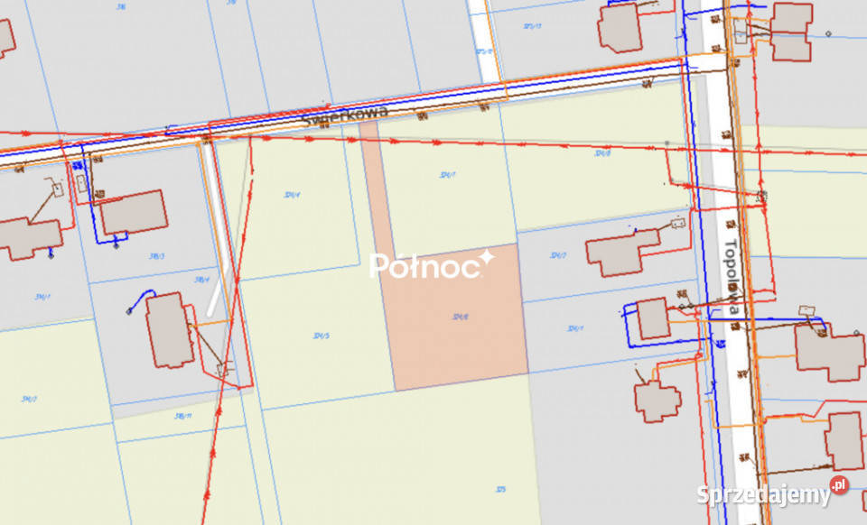 3 działki pod zabudowę mieszkaniową i usługi 40m