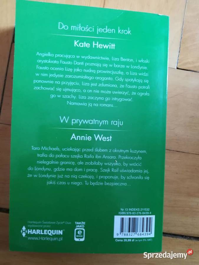Do miłości jeden krok KHewitt W prywatnym raju romanse Proza i poezja Łódź sprzedam