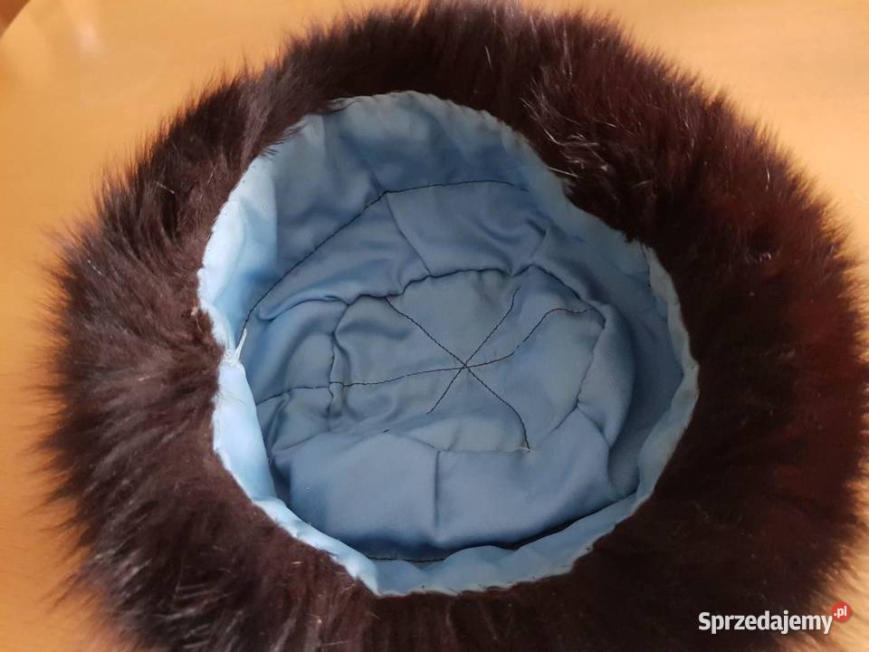 czapka z lisa naturalne futro kożuch uszatka świętokrzyskie sprzedam