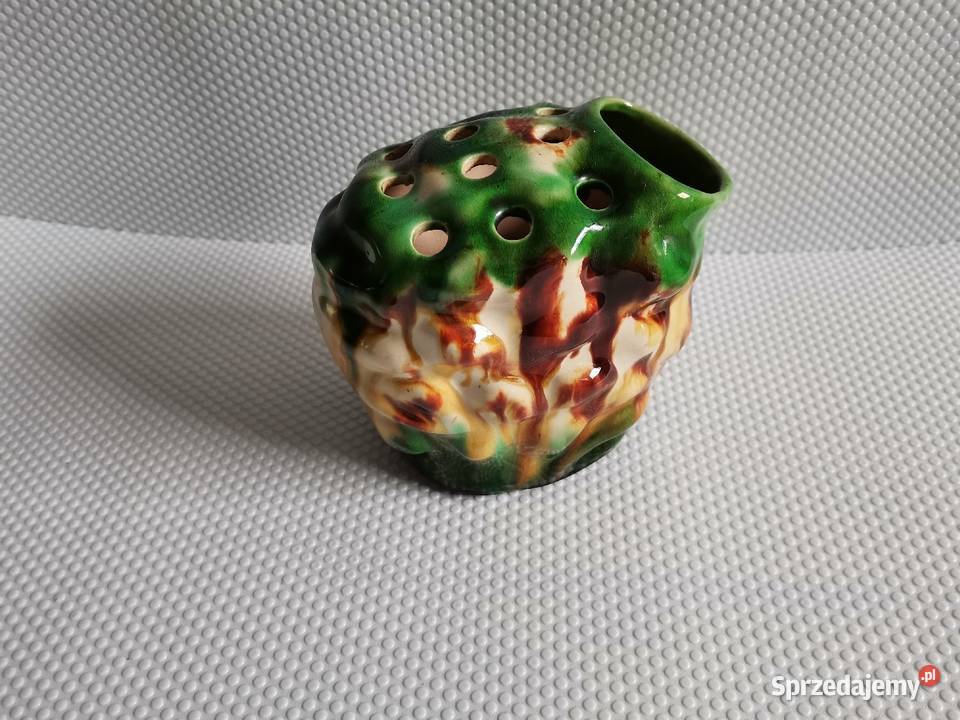 Stary wazon ikebana ceramika krakowska proj Porcelana i szkło Katowice