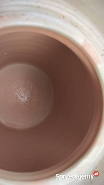 Garnek ceramiczny do kiszenia z pokrywką i kujawsko-pomorskie