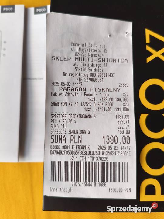 Ładny smartfon POCOX7 5G12GB RAM 512GB ROM Świdnica