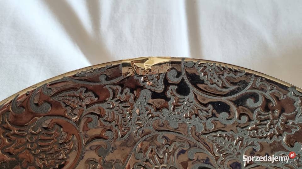 Ozdobny talerz ceramiczny dekoracyjna misa Warszawa