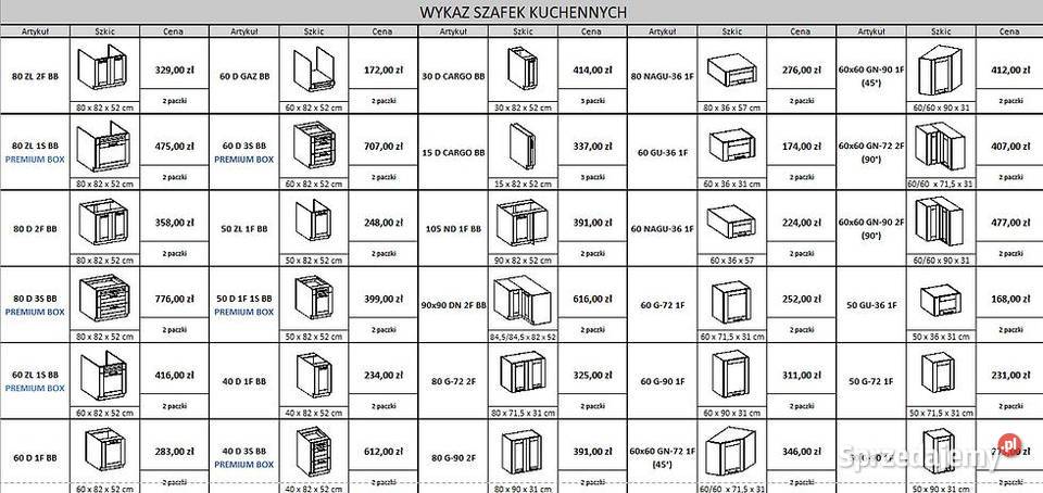 Zestaw mebli kuchennych 260 biały mat z frezem śląskie Katowice