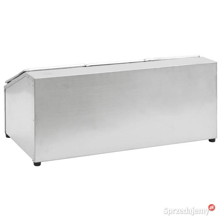 Ekspozytor z 3 pojemnikami GN 16 stal nierdzewna sprzedam