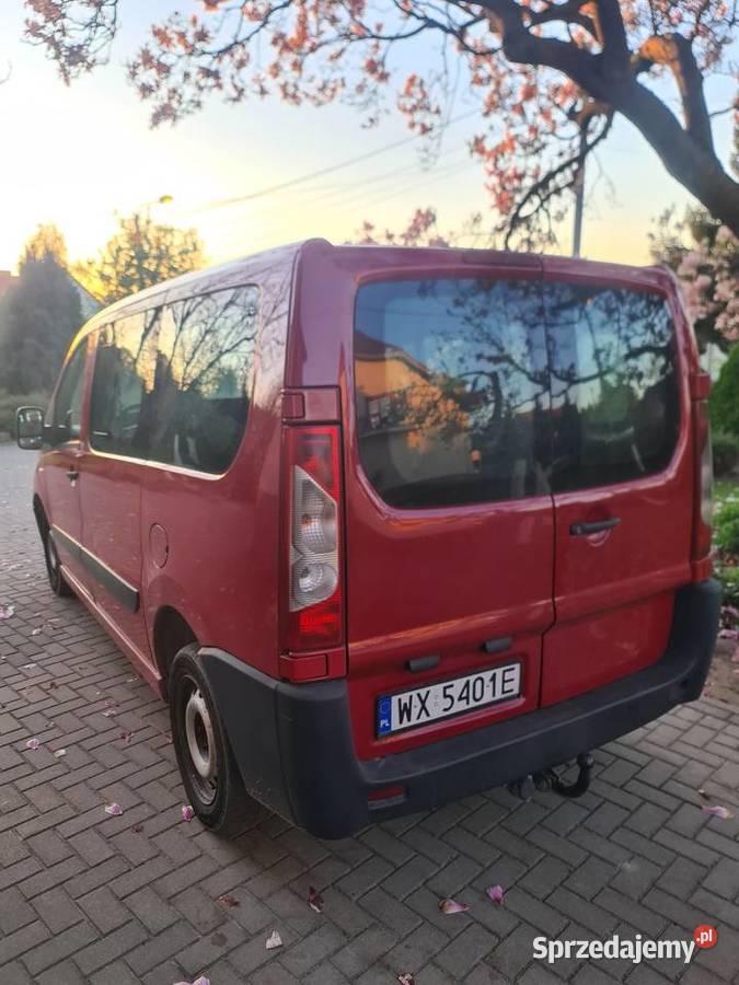 Fiat Scudo 16 Diesel 90 2007 Czerwony 9 osobowy Dzierżoniów sprzedam