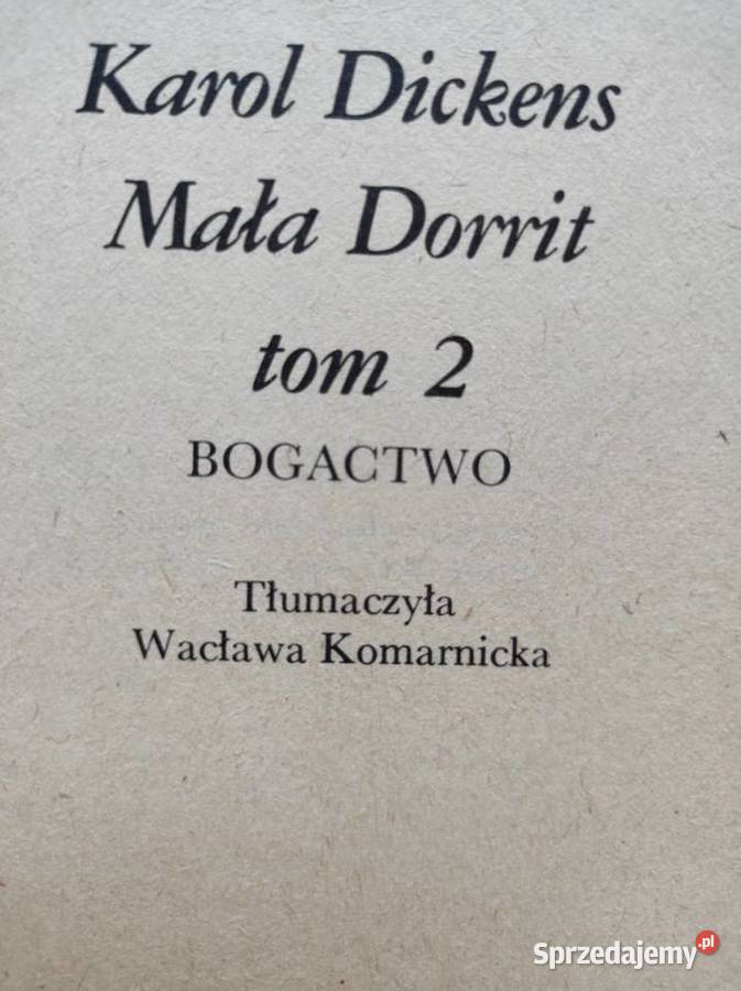Mała Dorrit tom 2 Karol Dickens