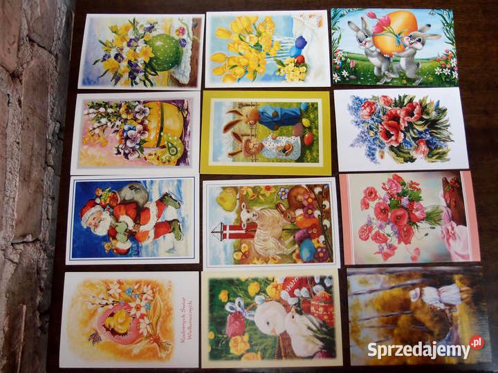 Pocztówki Karty świąteczne łódzkie Łódź