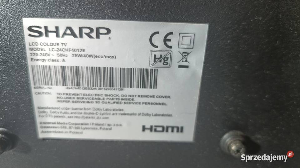 Telewizor LED SHARP 24 śląskie Katowice