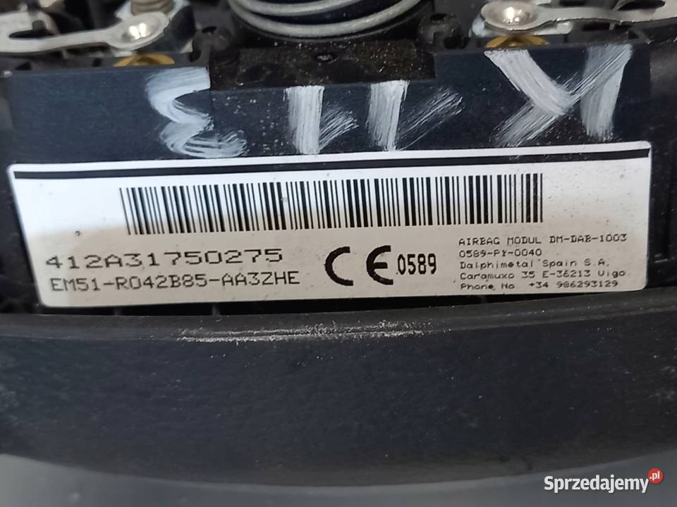 AIRBAG PODUSZKA KIEROWCY EM51R042B85AA32ZHE FORD Kielce