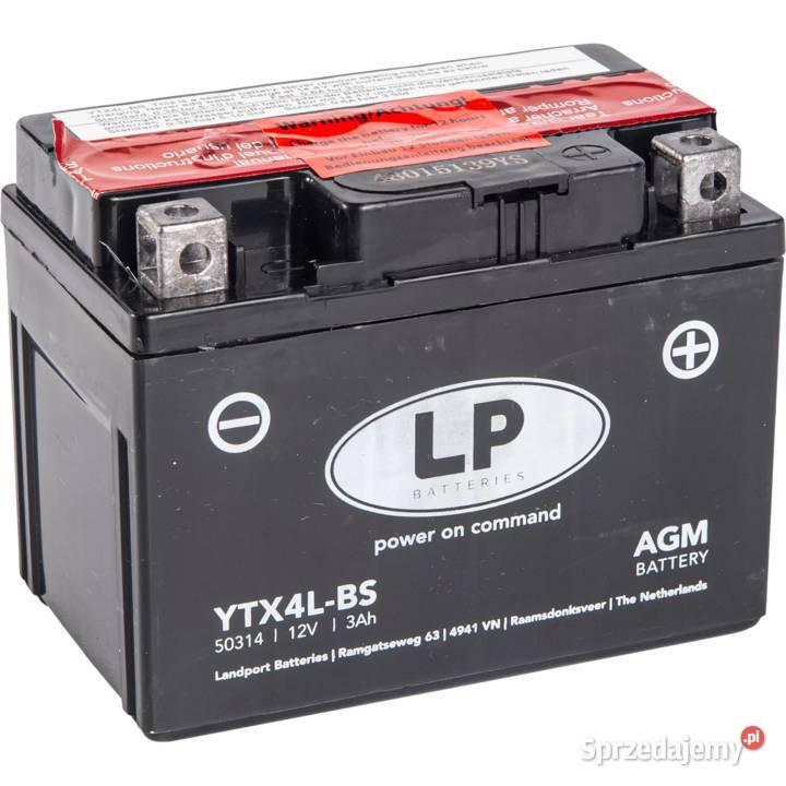 Akumulator motocyklowy Landport YTX4LBS 12V 3Ah sprzedam