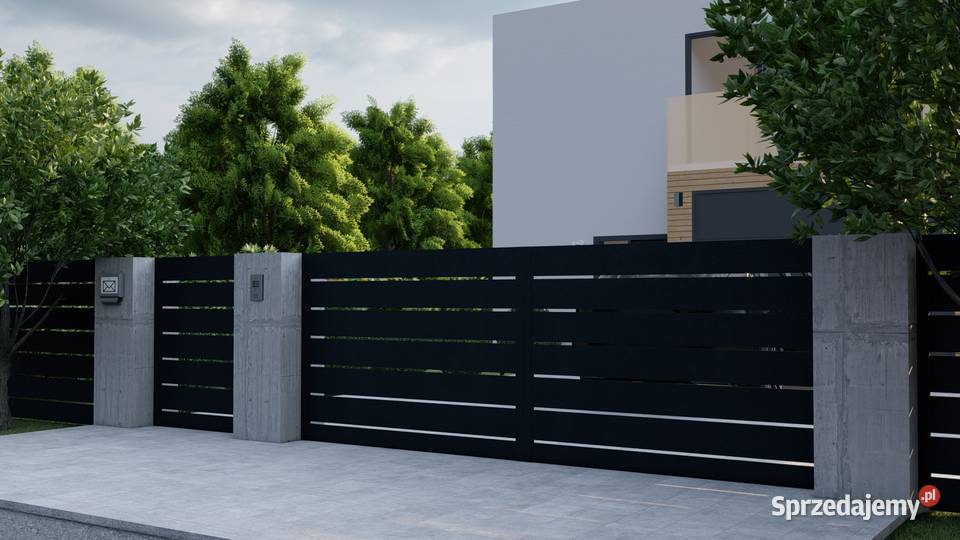 Brama ogrodzeniowa nowoczesna Laura
