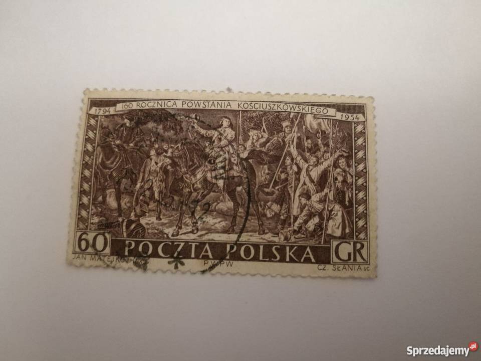 Znaczek 160 rocznica Powstania Kościuszkowskiego Gniezno