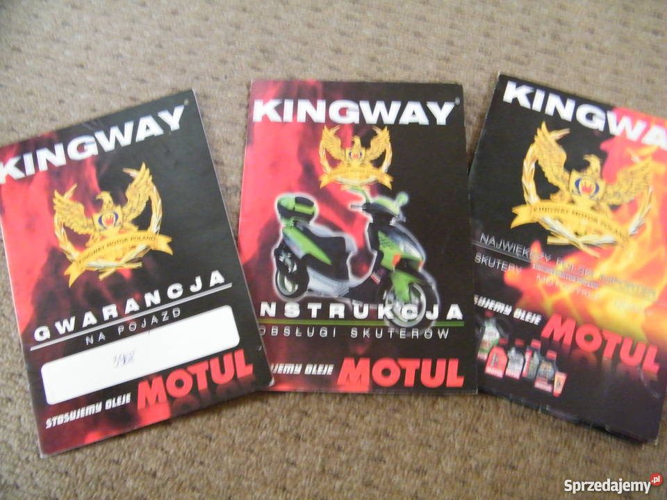 Kingway Koyot Skuter 2008 2 nowe kaski