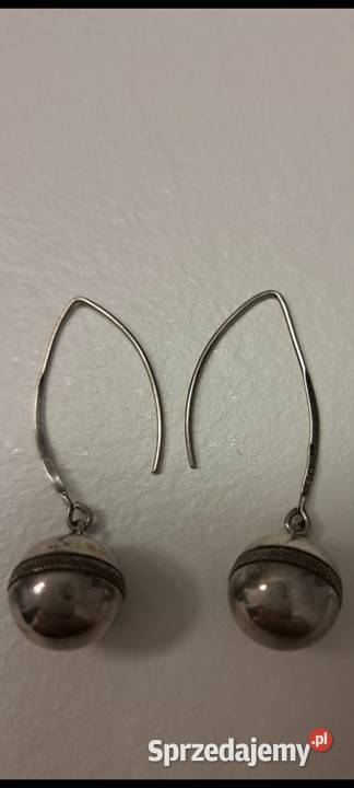 Kolczyki ze srebra kule Radom