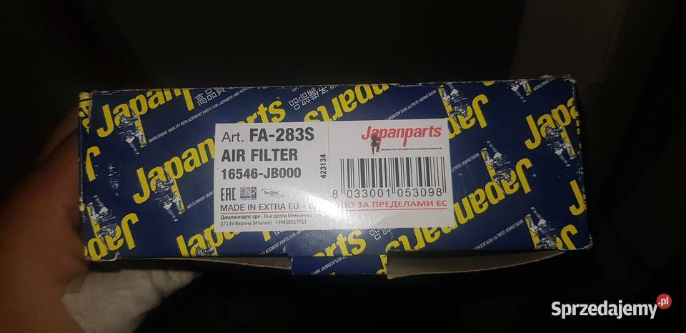 Filtr powietrza Toyota Corolla Avenis JapanParts benzyna małopolskie