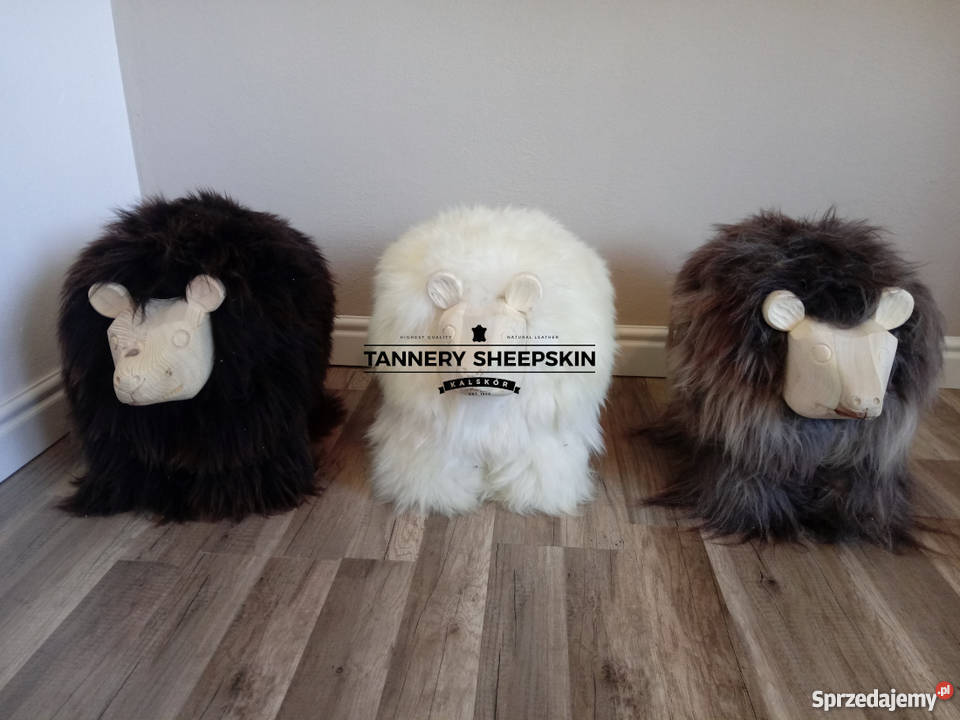 Misie Skóra Owcza Naturalna Podnóżek Niedźwiadek wielokolorowy