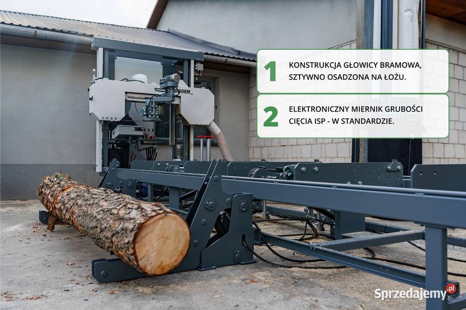 Trak Taśmowy z Pełną Hydrauliką. 2 Obracaki, Docisk, Oporki, Poziomowanie
