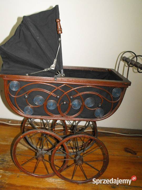 Duży, stary wózek dla lalek
