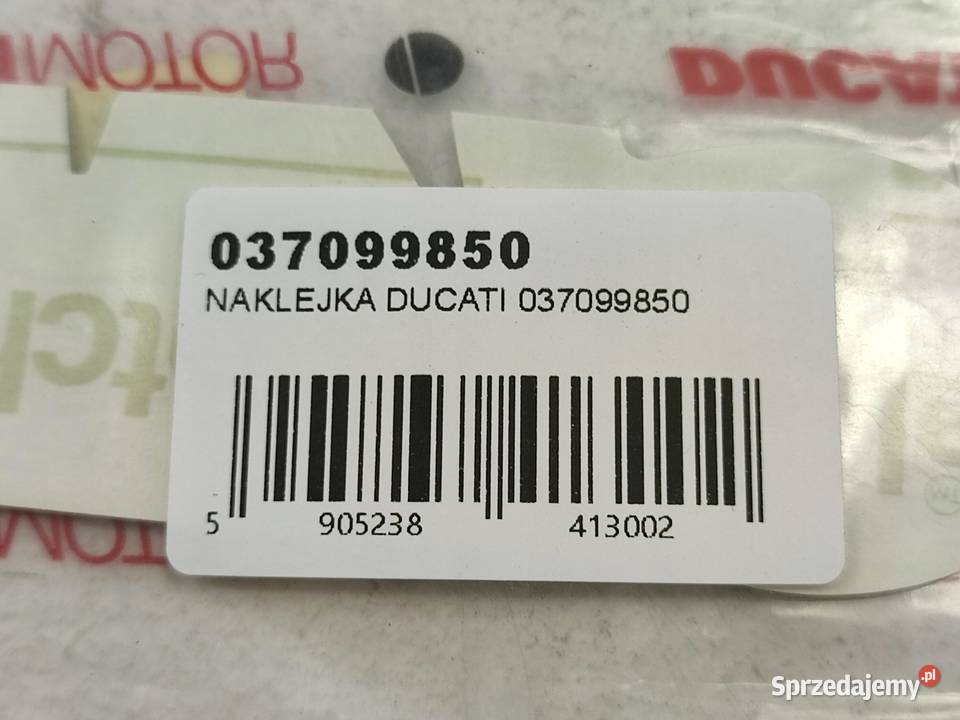 NAKLEJKA DUCATI NA BAK DUCATI SUPERSPORT 750SS sprzedam