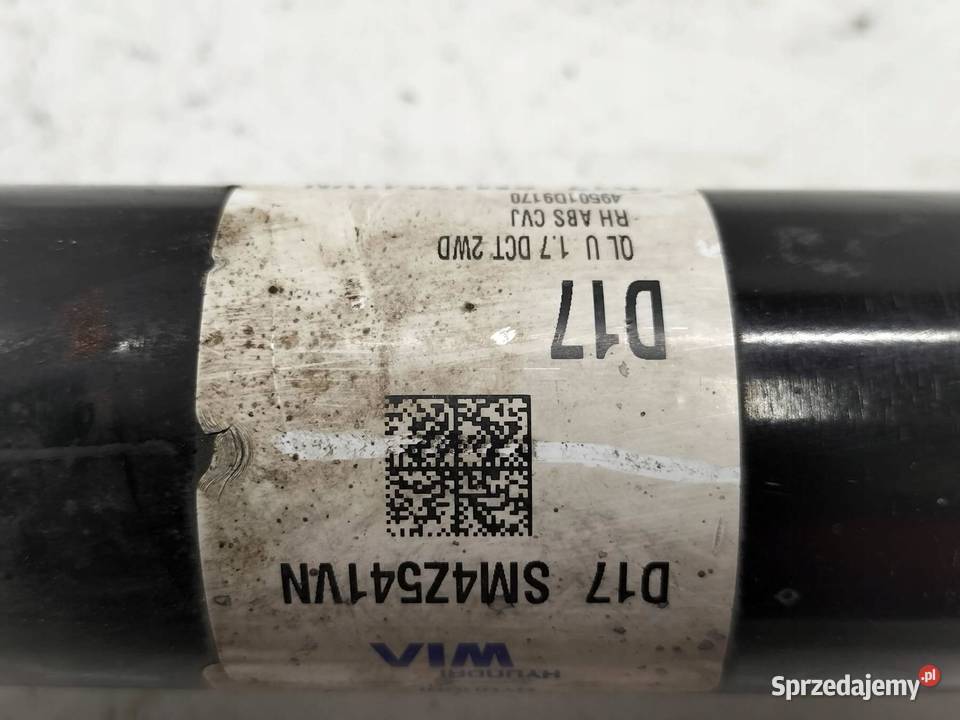 PÓŁOŚ PRAWY PRZÓD 16 CRDI 136 49501D9170 Hyundai Półosie sprzedam