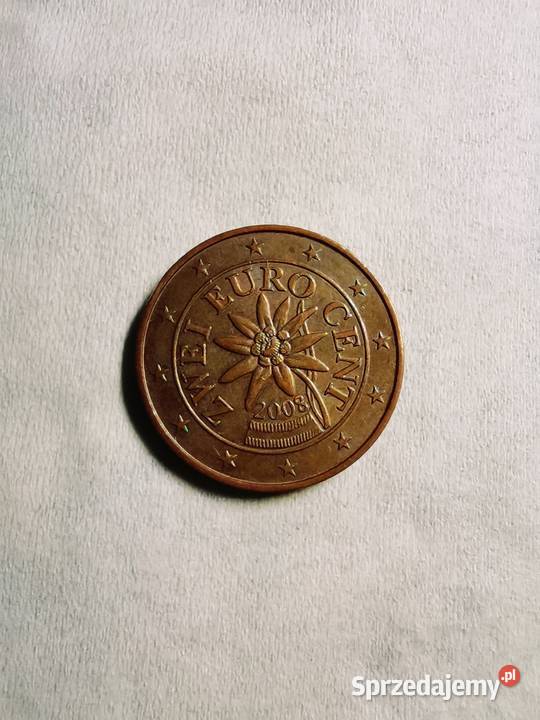 Austria, 2 Euro Cent, 2008, Vienna, Miedź