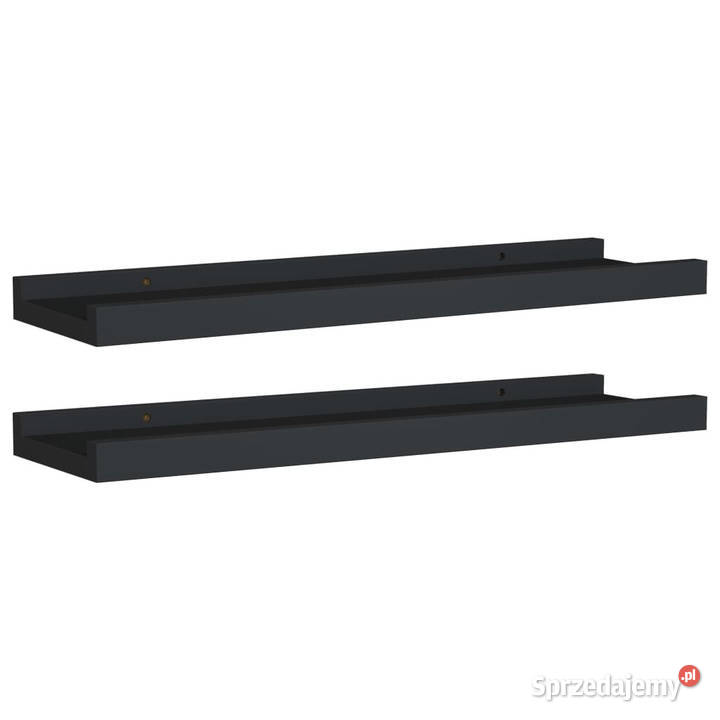 Półki ścienne na zdjęcia 2 czarne 40x9x3 MDF Półki mazowieckie Warszawa
