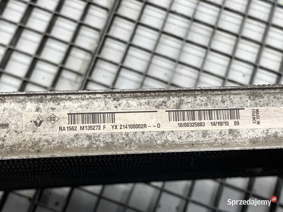 CHŁODNICA WODY RENAULT MEGANE III 14 131 podkarpackie