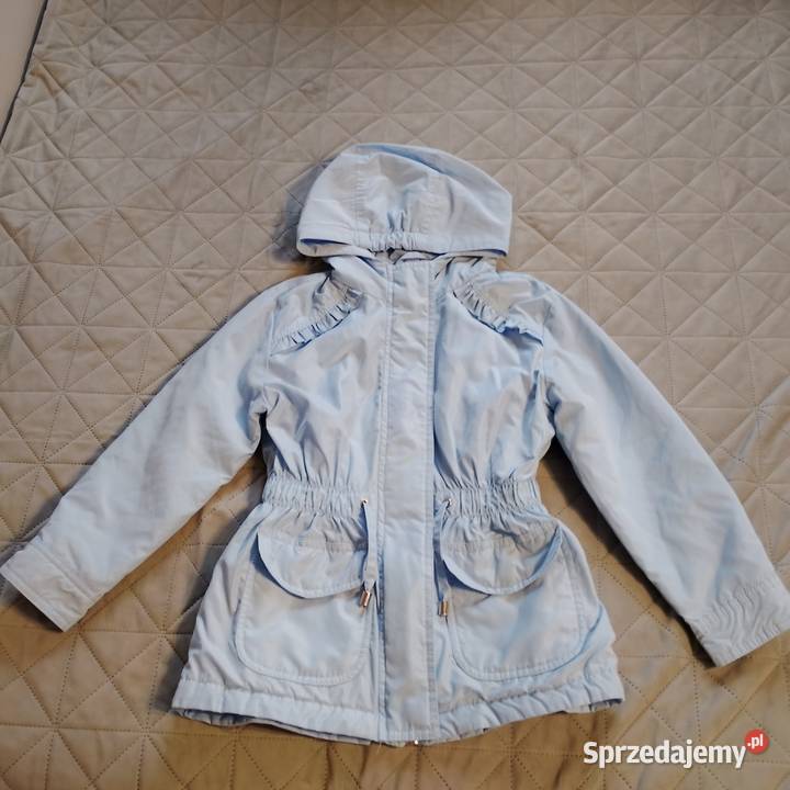Spszedam kurteczkę WÓJCIK niebieską 116 Kurtki i płaszcze Zaścianki
