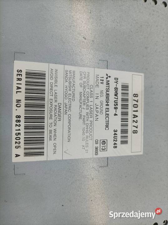 RADIO 8701A278 DY6MW7U594 Mitsubishi Outlander świętokrzyskie