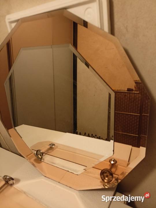 Lustro włoskie łazienkowe z półką Kraków