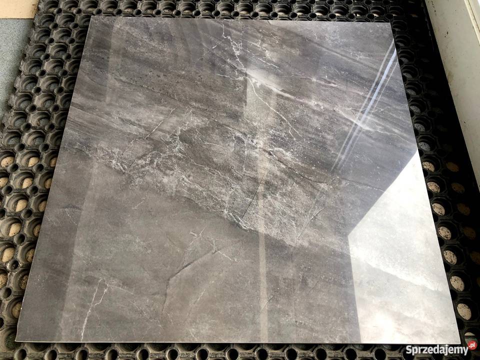 Marmurowe płytki szaregrafit 60x60 WYSOKI POŁYSK Łask
