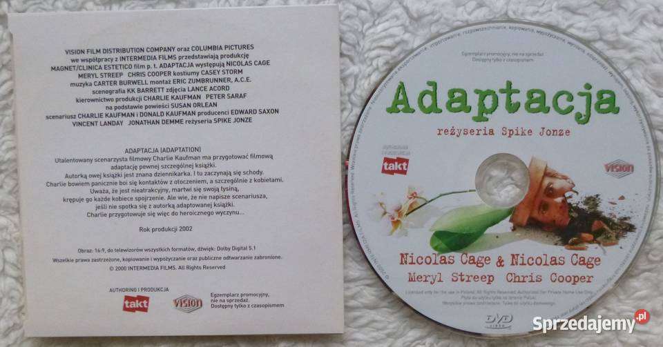 Film DVD Adaptacja 1 płyta Filmy Warszawa