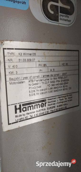 Piła formatowa Hammmer k3 Nowy Sącz