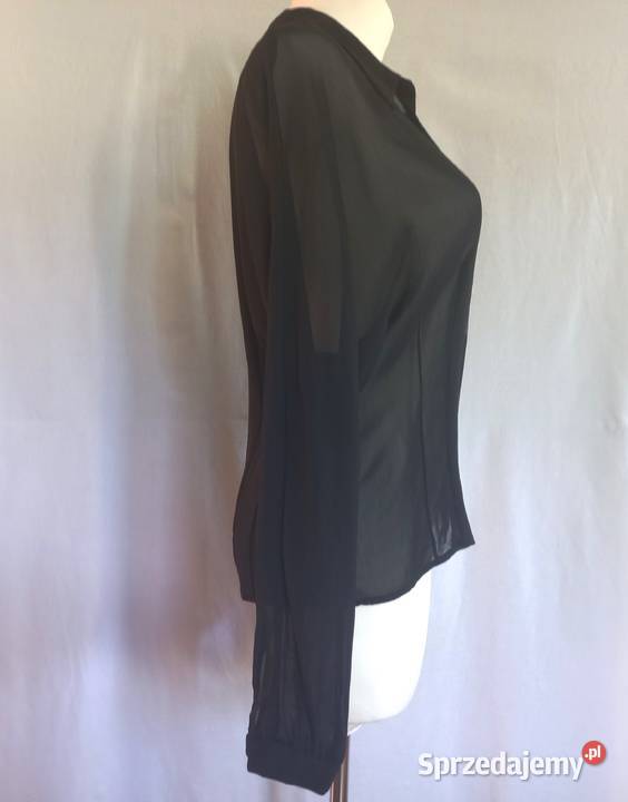 Bluzka czarna Długi Rękaw r 3840 elegancka NOWA Białystok sprzedam