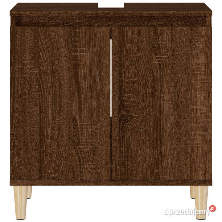 Szafka pod umywalkę brązowy dąb 58x33x60