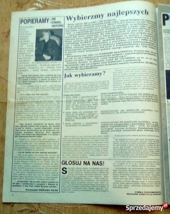 PRZYJACIÓŁKA 22 1989 WYBORY 4 CZERWCA Rok wydania 1989 lubelskie Piszczac