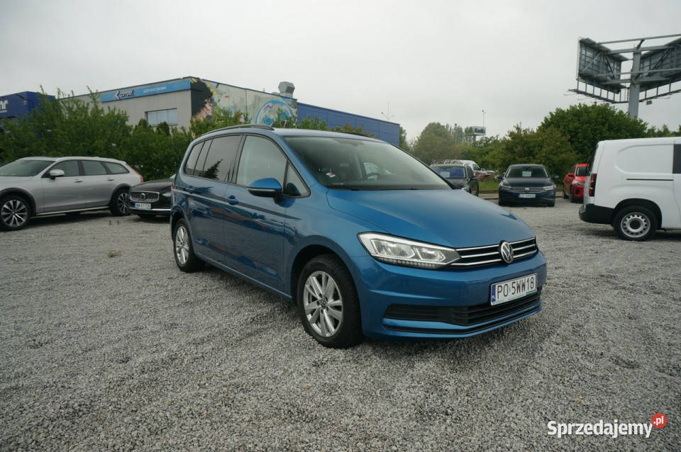 Volkswagen Touran 20 TDI150 DSG Comfortline niebieski wielkopolskie Poznań
