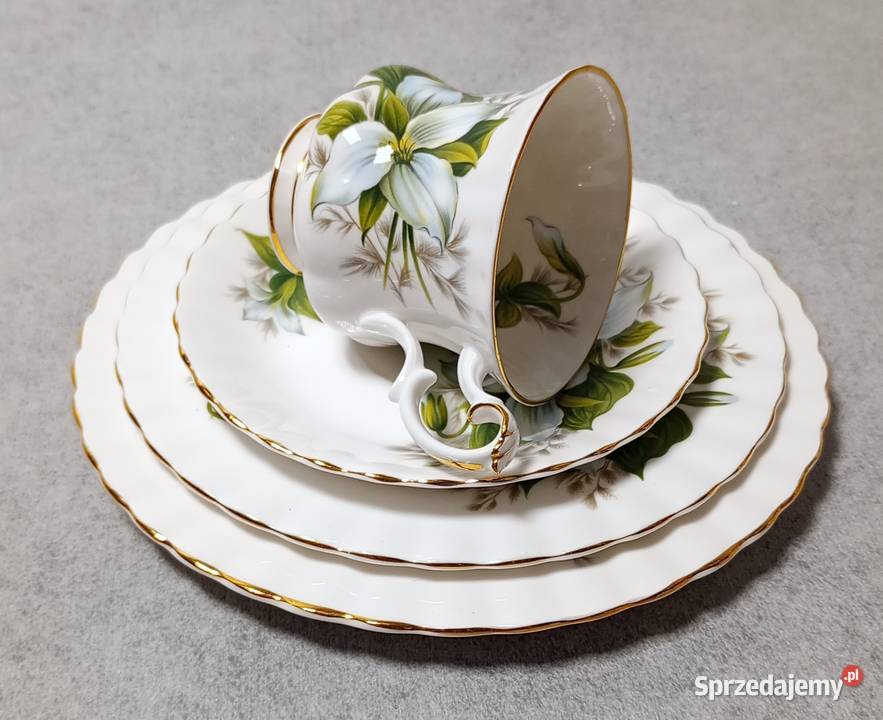 Royal Albert Trillium Filiżanka Zestaw deserowy Porcelana i szkło Szczecin