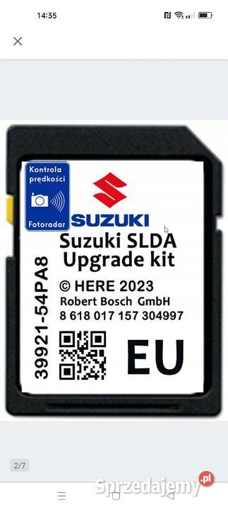 MAPA KARTA SUZUKI 2023 VITARA IGNIS SX4 SWIFT Pabianice