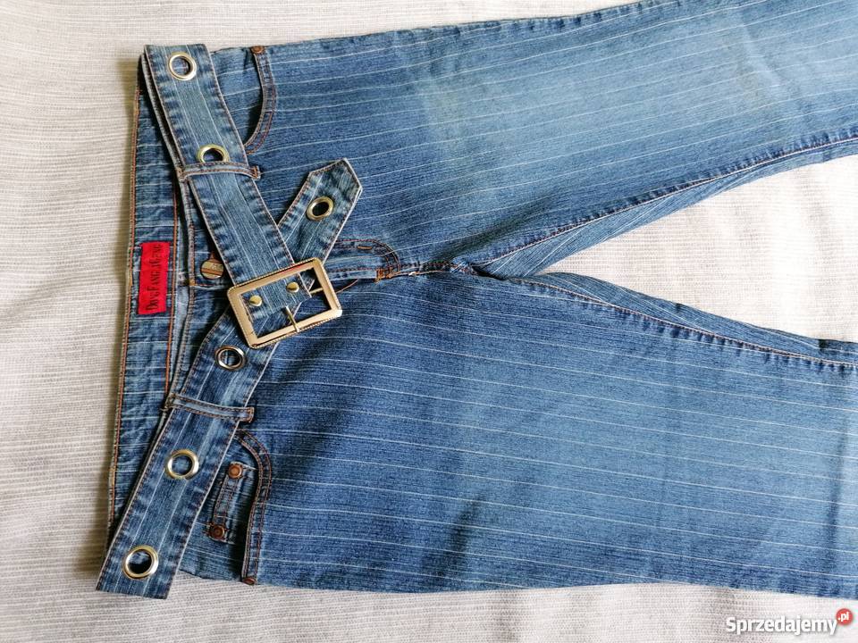 NOWE JEANSOWE SPODNIE DONG FANG LI GENG R32 Łódź sprzedam