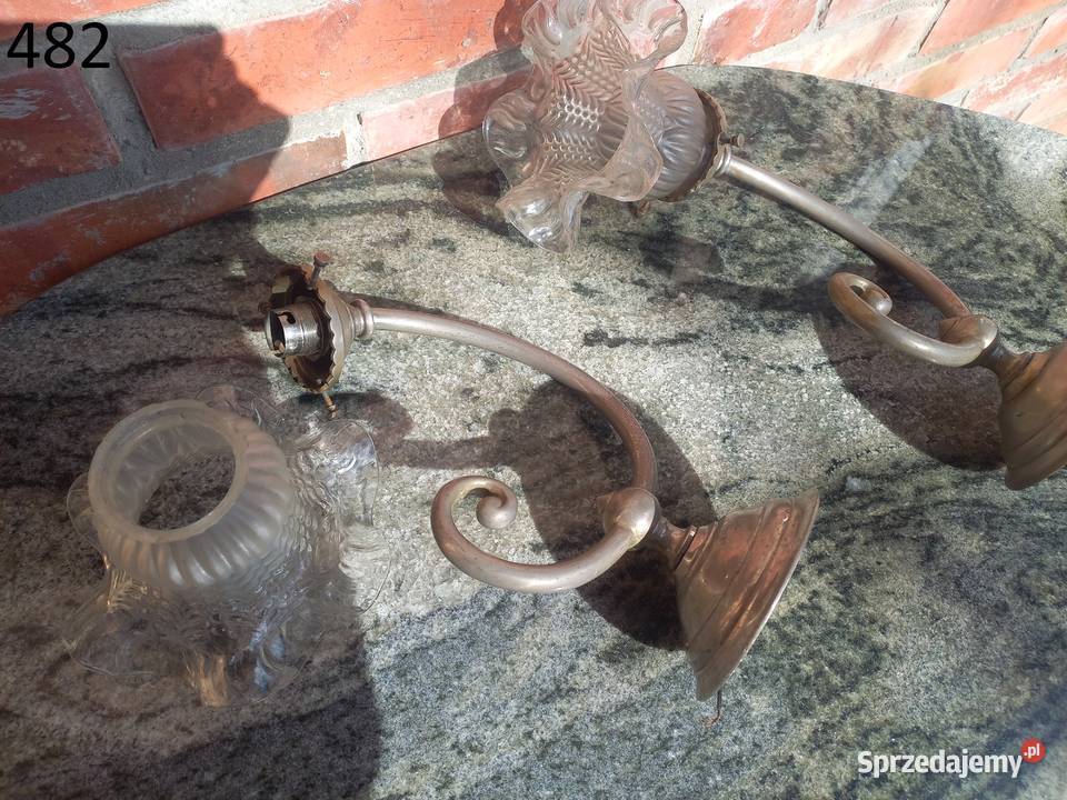 Kinkiet ścienny metalowy Lampka nocna Komplet 2 zachodniopomorskie Gawroniec