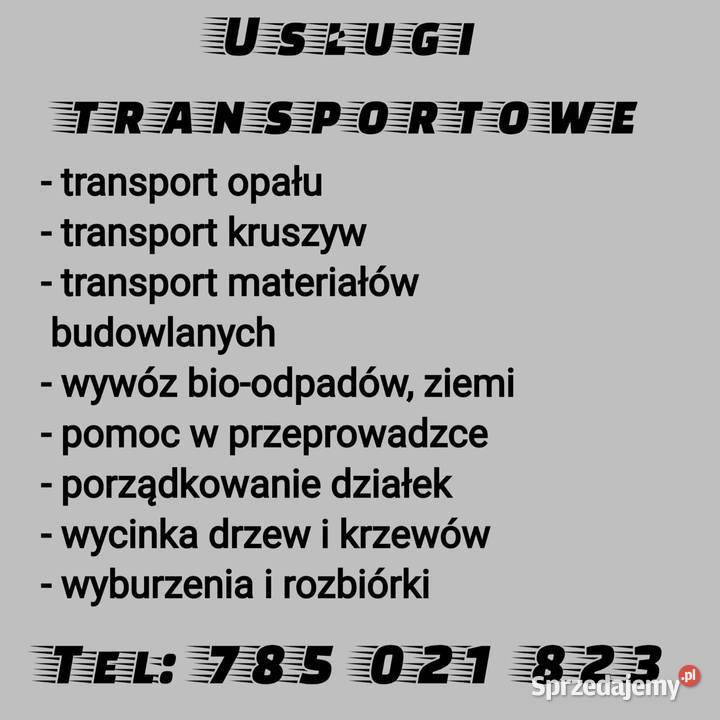 Uslugi transportowe Wojkowice