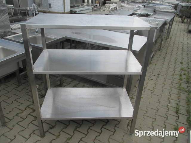 Solidny Regał Gastronomiczny Stal Nierdzewna 3 Ostrów Wielkopolski