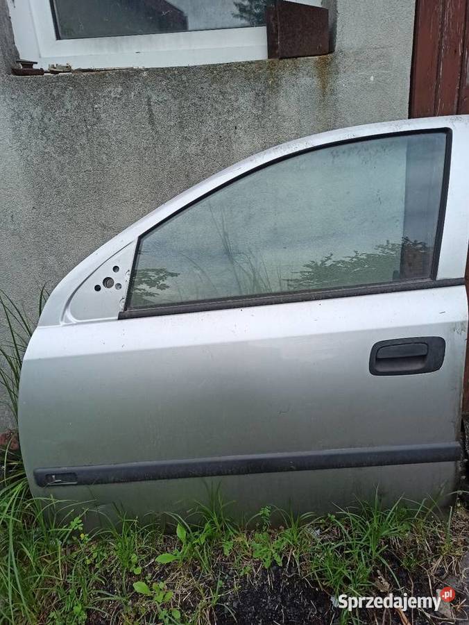 Opel Astra 2 G drzwi przednie lewe srebrne osobowe Warszawa