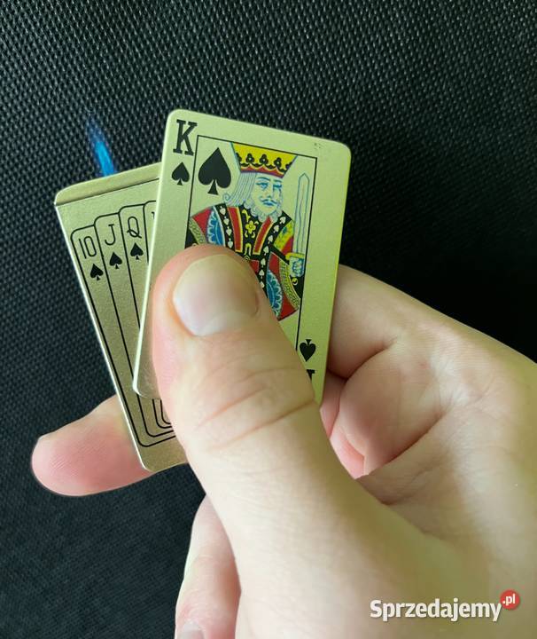 Zapalniczka Gazowa w kształcie Talii Kart z śląskie Ostrowy nad Okszą