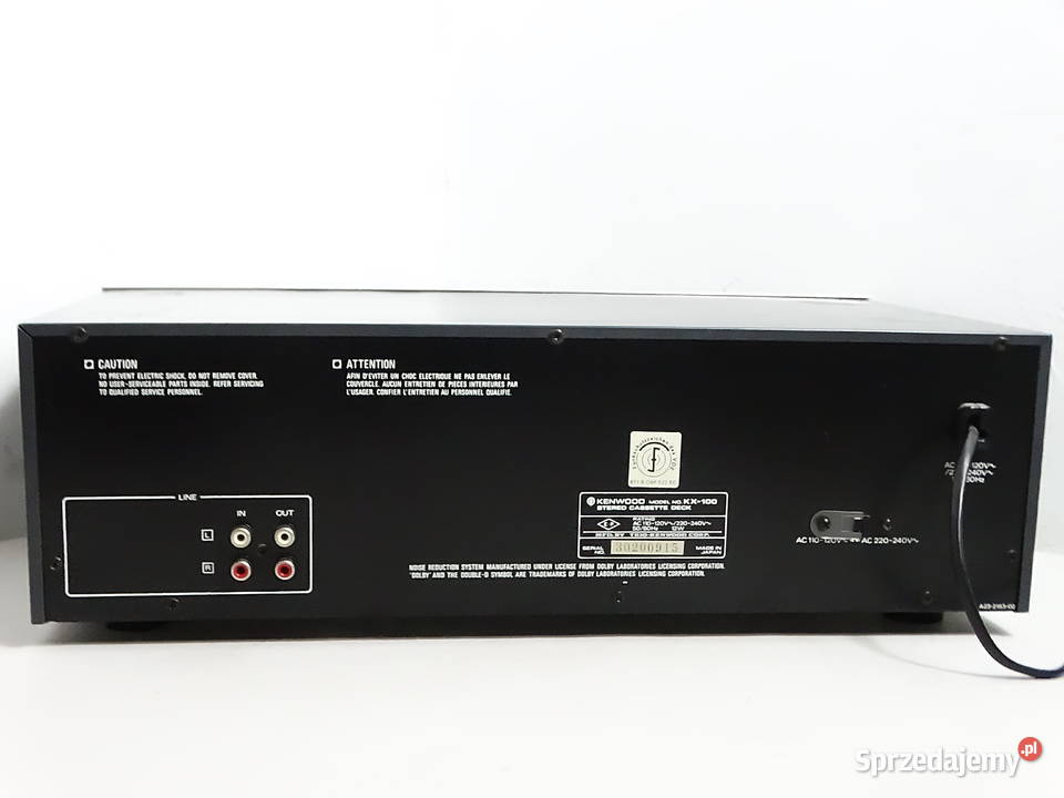 Magnetofon kasetowy KENWOOD KX100 Uszkodzony Na Biłgoraj sprzedam