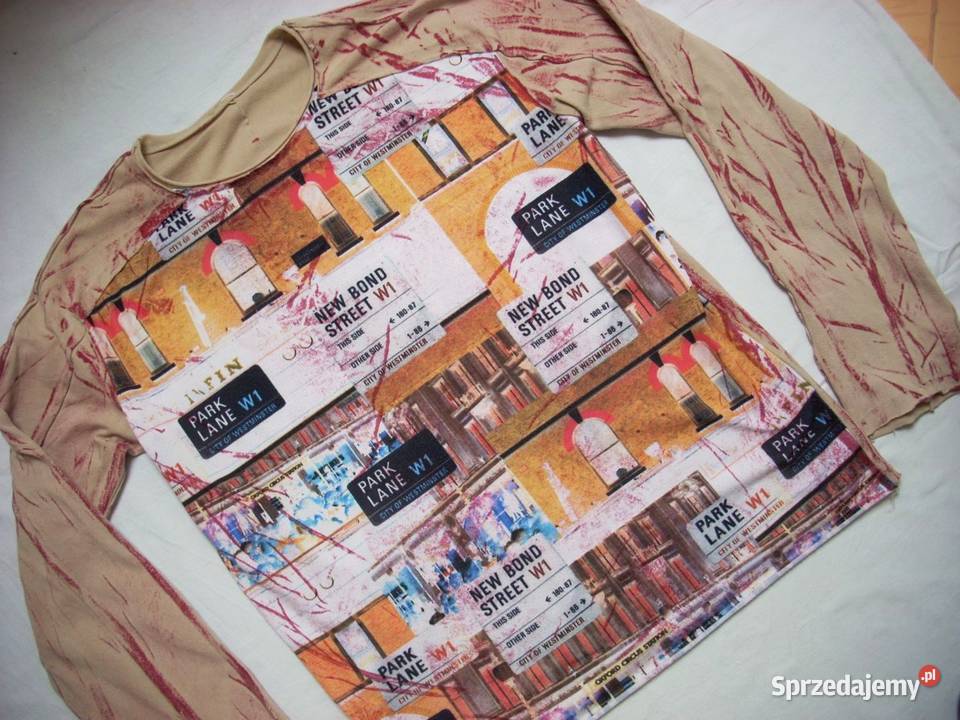 wŁOSKA Bluzka z Nadrukiem Miasto 40 Nowy Sącz sprzedam